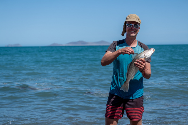 Mein erster Fischfang in Mexiko