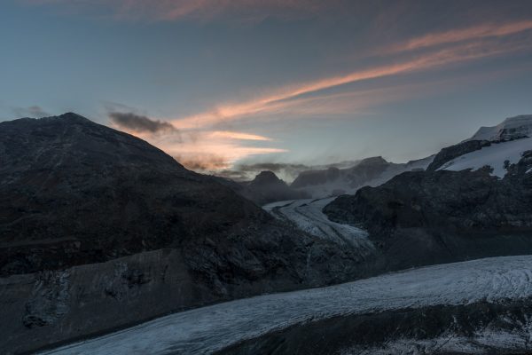 Diavolezza und Waadter Pers vor Sonnenaufgang