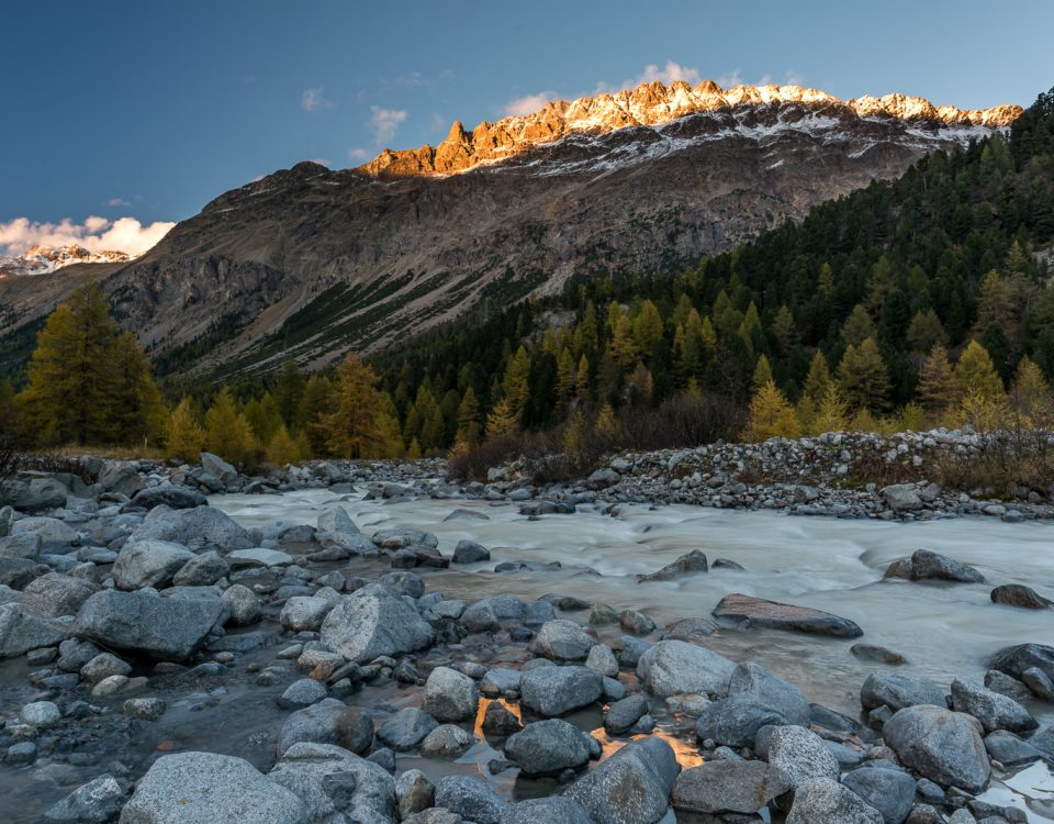 Morteratsch kurz vor Sonnenuntergang