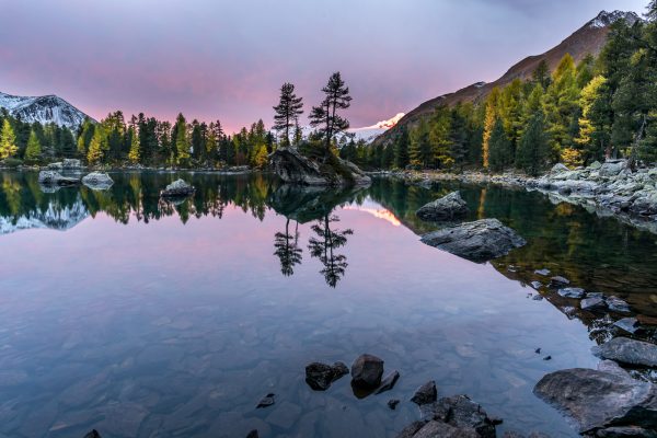 Sonnenaufgang am Lagh da Saoseo