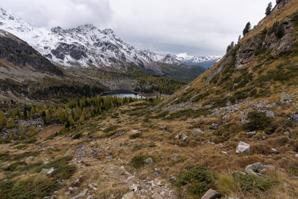 Pass da Val Viola nach dem ersten Schnee