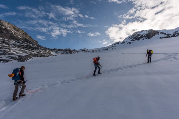 Gletscher Überquerung