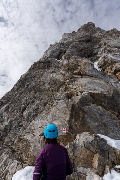 Kletterpassage von Unten