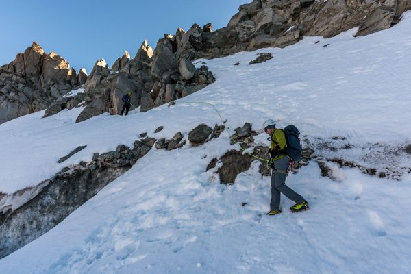 Abstieg auf den Gletscher