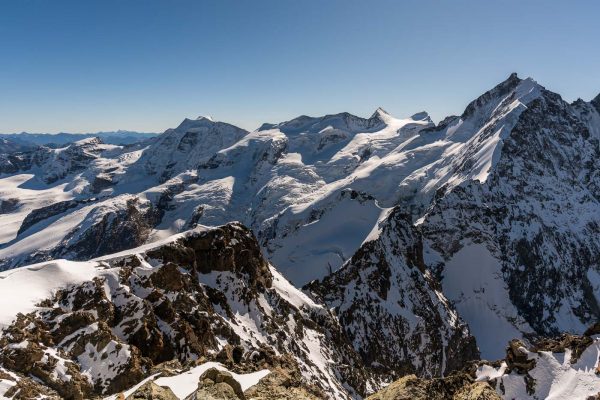 Piz Bernina, Bellavista und Piz Palü