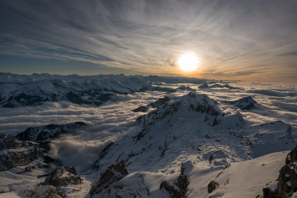Nebelmeer über dem Toggenburg