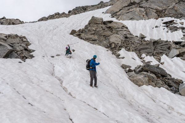 Schneefeldabfahrt