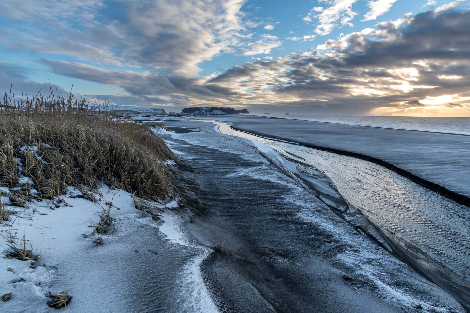 Abfluss vom Weideland ins Meer