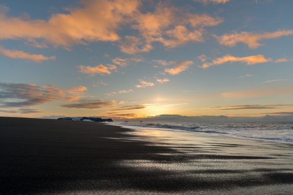 Sonnenaufgang auf dem Weg zum Dyrhólaey