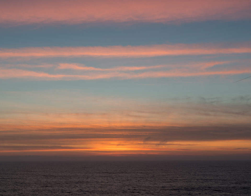 Sonnenuntergang auf dem Atlantik