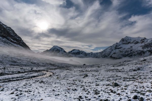 Blick zurück zur Hütte