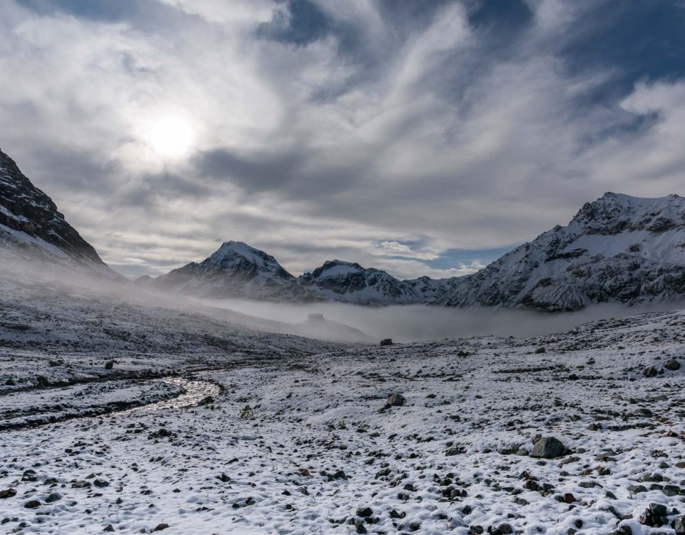 Blick zurück zur Hütte