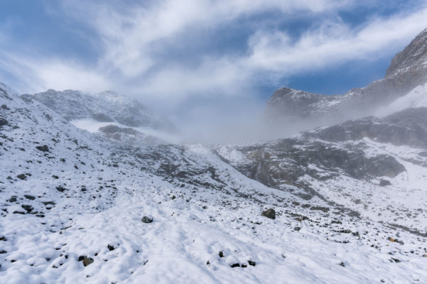 Aufstieg zum Gletscher