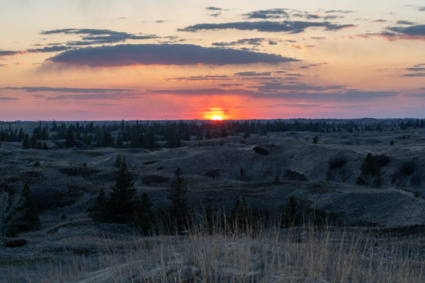 Sonnenuntergang in den Sanddünen