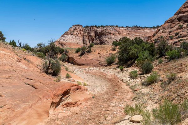 Weg zum Zebra Slot Canyon