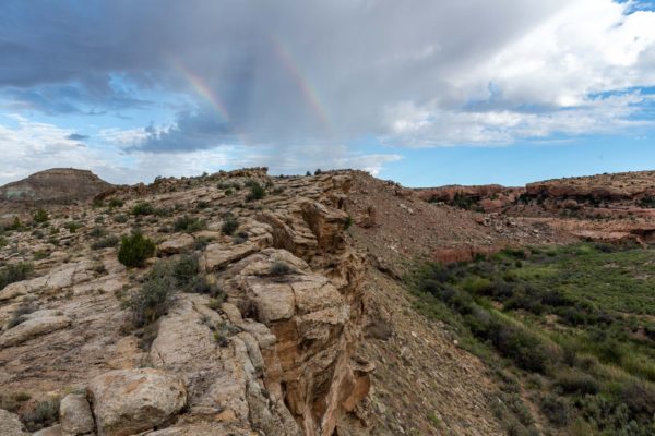 Regenbogen im Arches National Park