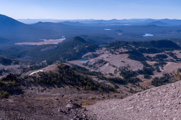 Abstieg von der South Sister