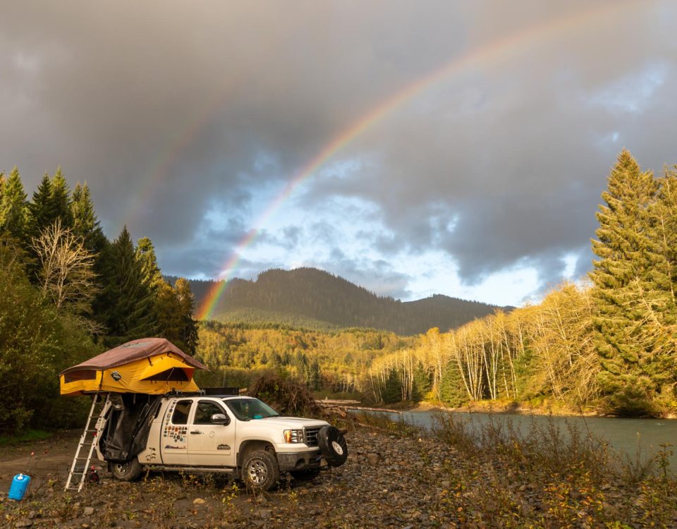 Camp am Hoh River