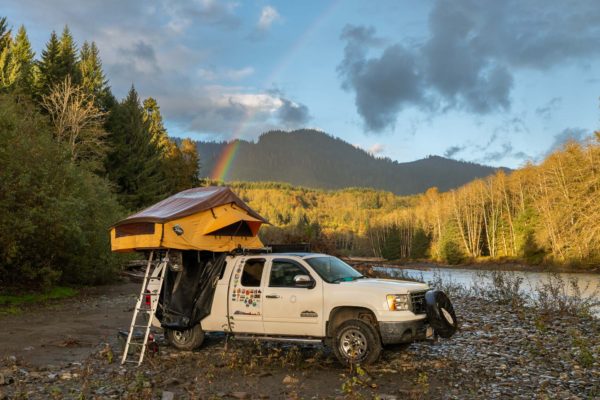 Camp am Hoh River