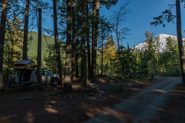 Mein Camp auf dem verlassenen Campingplatz