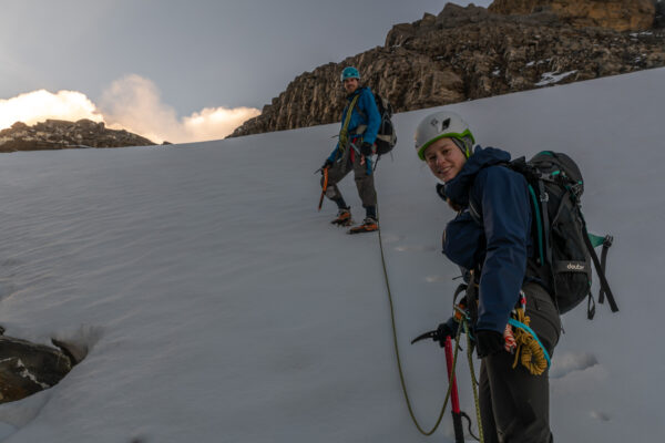 Jolanda und Andi im Aufstieg