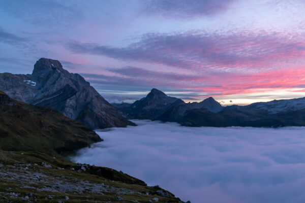 Sonnenuntergang in den Glarneralpen