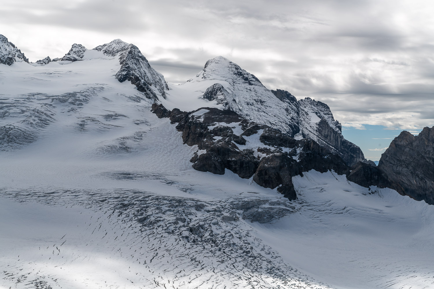 Mittelhorn und Wetterhorn