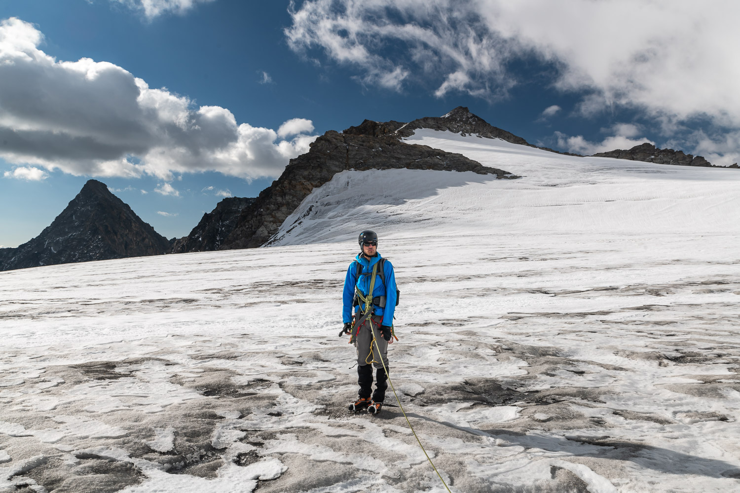 Andi auf dem Rosenlouigletscher