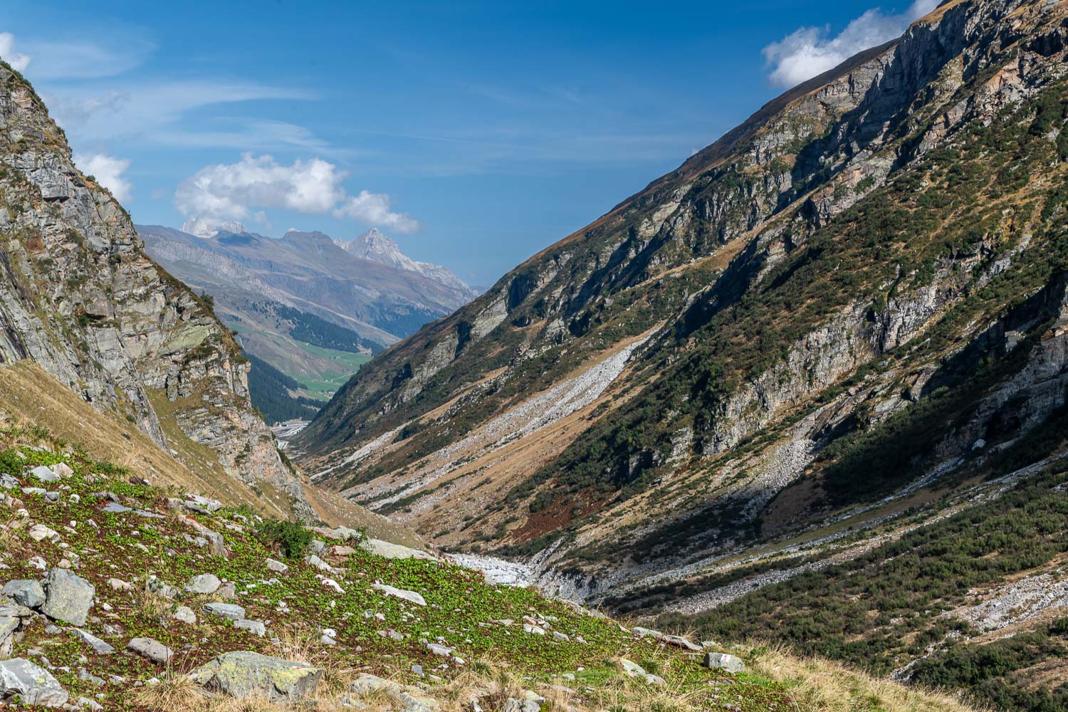 Blick zurück in Tal