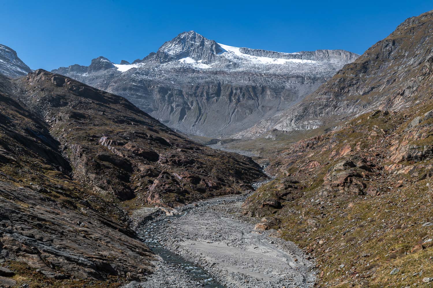 Da oben auf dem Rheinwaldhorn waren wir.